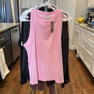 NWT J Crew Large Pink Organic Slub Tank Top